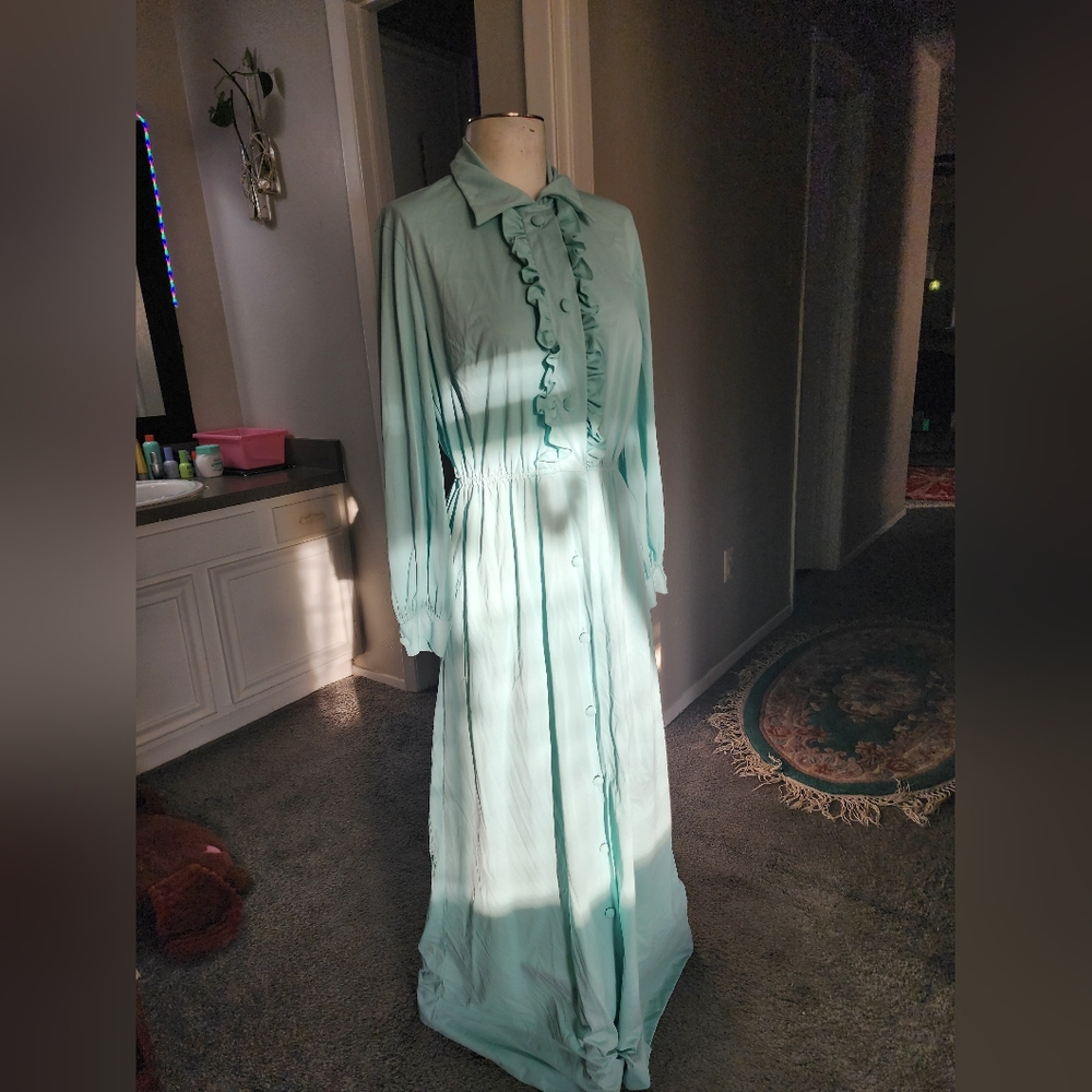 1970's Blue Vintage Gown